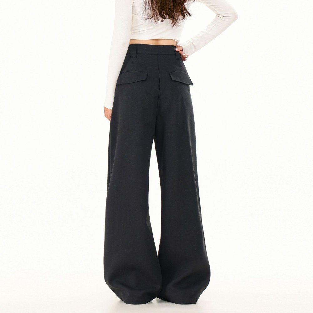 Calça Alfaiataria Casual em Linho Wide Leg - VEZTIVIA