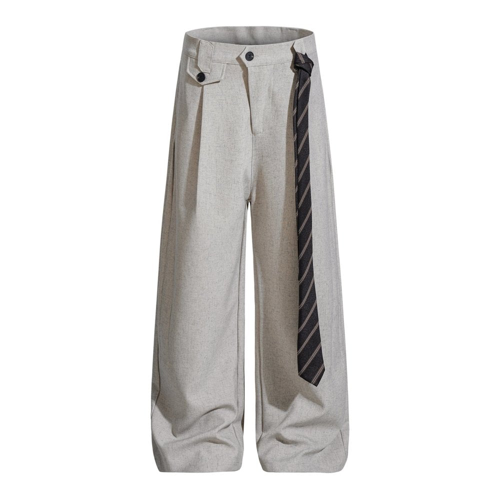 Calça Alfaiataria Casual em Linho Wide Leg - VEZTIVIA
