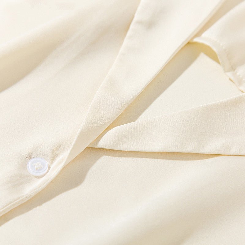Camisa de cetim de seda - VEZTIVIA