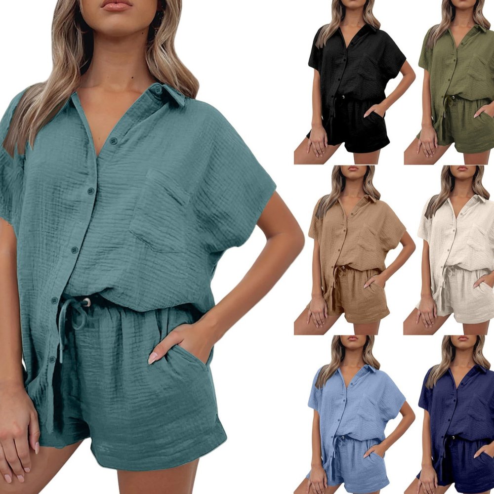 Conjunto Feminino Casual Verão – Em Algodão e Linho - VEZTIVIA
