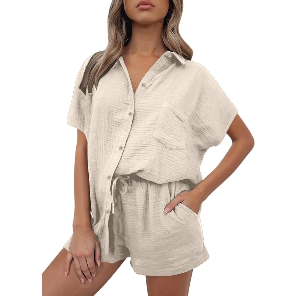 Conjunto Feminino Casual Verão – Em Algodão e Linho - VEZTIVIA
