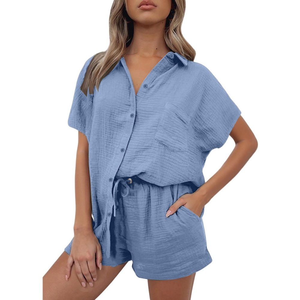 Conjunto Feminino Casual Verão – Em Algodão e Linho - VEZTIVIA