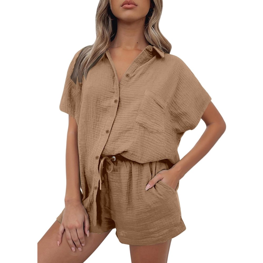 Conjunto Feminino Casual Verão – Em Algodão e Linho - VEZTIVIA