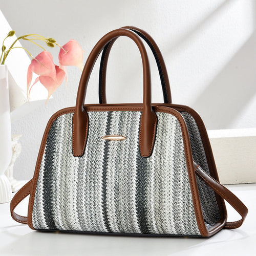Contrast - color Commuter Handbag For Women - VEZTIVIA