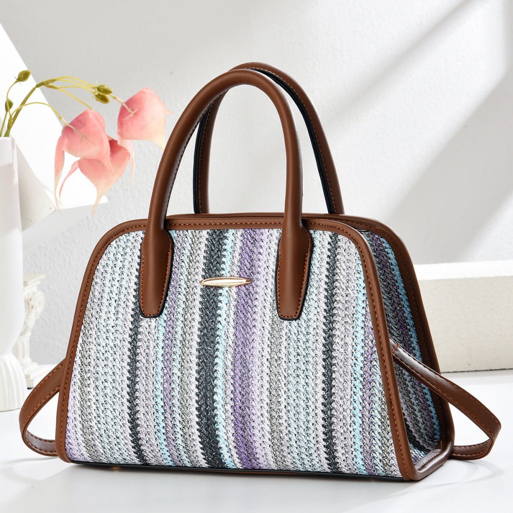 Contrast - color Commuter Handbag For Women - VEZTIVIA