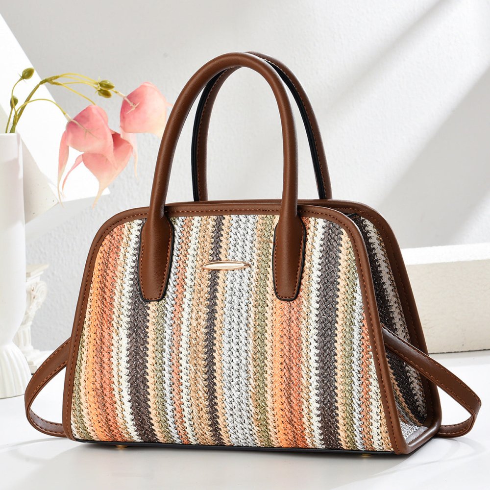 Contrast - color Commuter Handbag For Women - VEZTIVIA