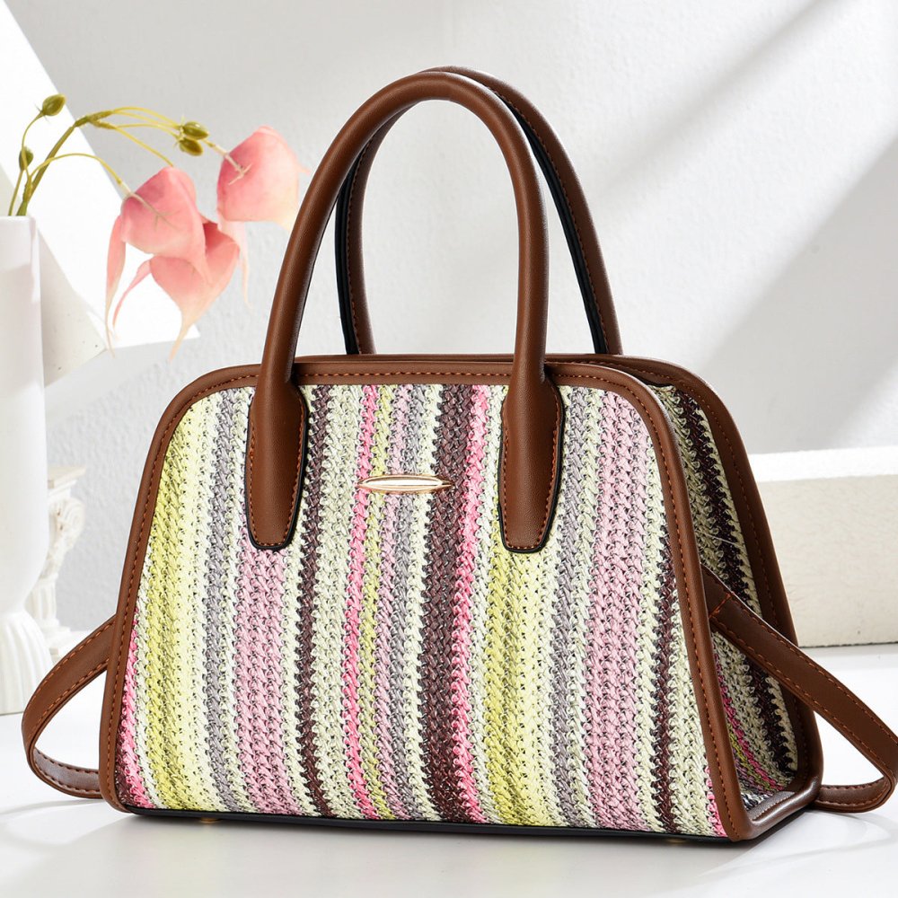 Contrast - color Commuter Handbag For Women - VEZTIVIA