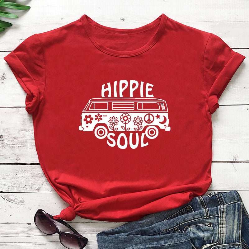 T-Shirt Hippie Soul em Algodão - VEZTIVIA