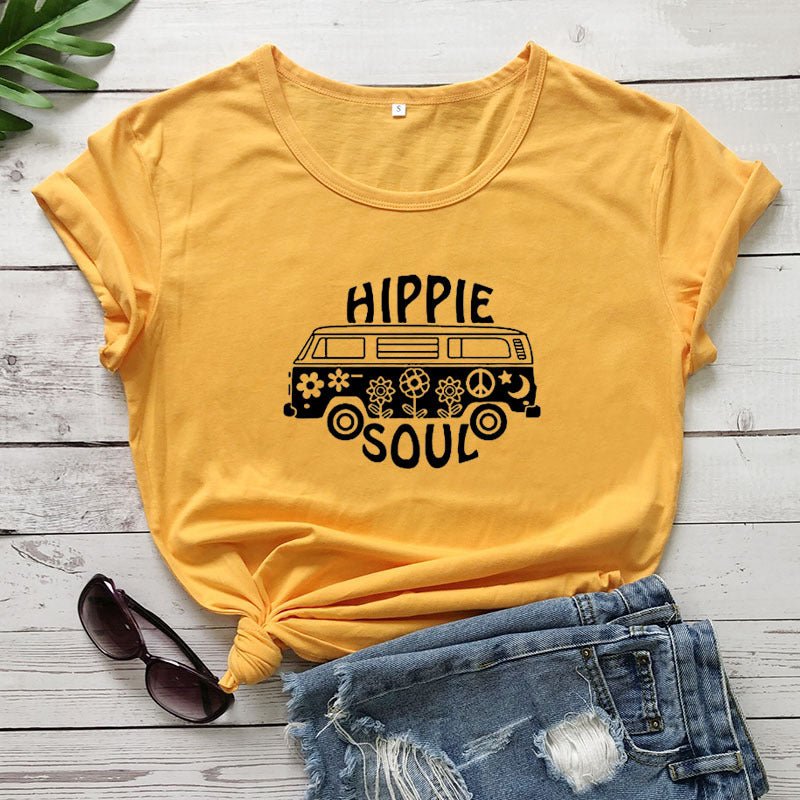 T-Shirt Hippie Soul em Algodão - VEZTIVIA