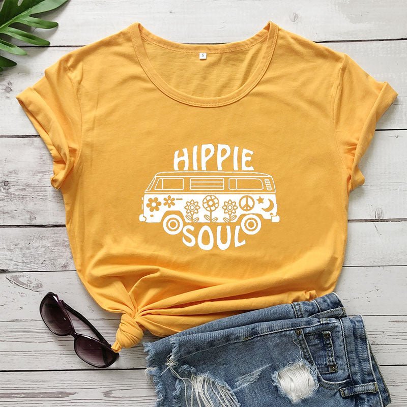 T-Shirt Hippie Soul em Algodão - VEZTIVIA