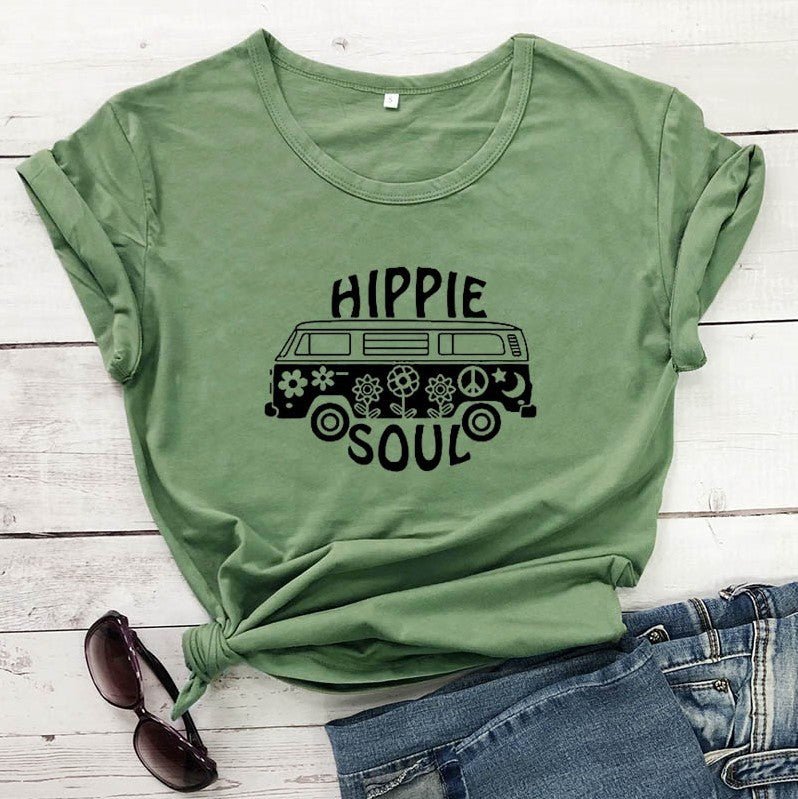T-Shirt Hippie Soul em Algodão - VEZTIVIA