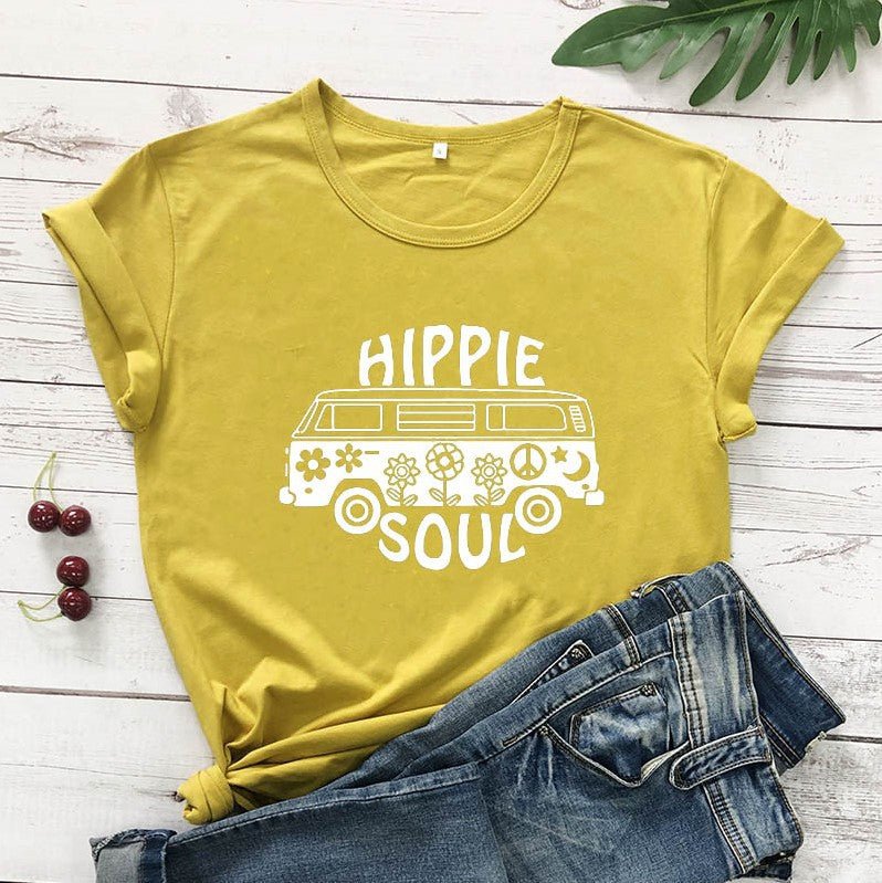 T-Shirt Hippie Soul em Algodão - VEZTIVIA