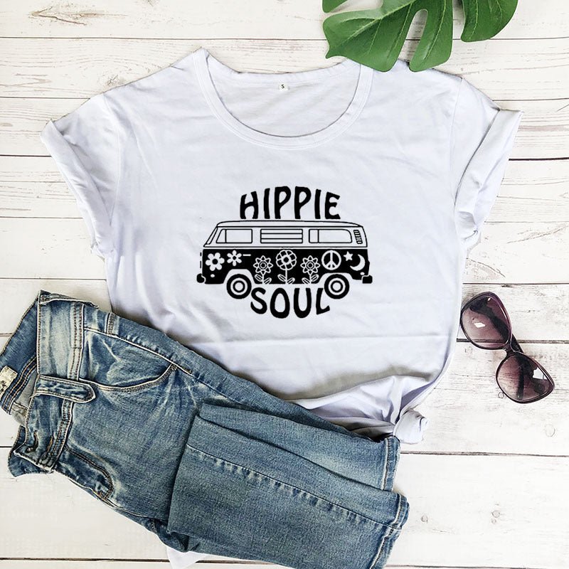 T-Shirt Hippie Soul em Algodão - VEZTIVIA