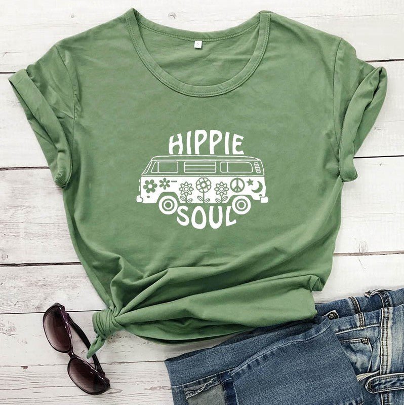 T-Shirt Hippie Soul em Algodão - VEZTIVIA