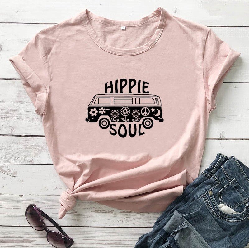 T-Shirt Hippie Soul em Algodão - VEZTIVIA