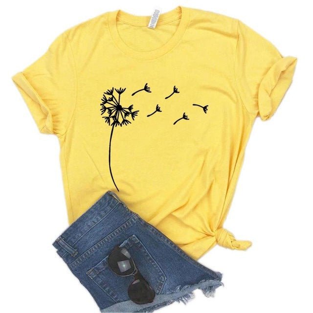 T - short Dente - de - Leão Brisa de Verão - VEZTIVIA