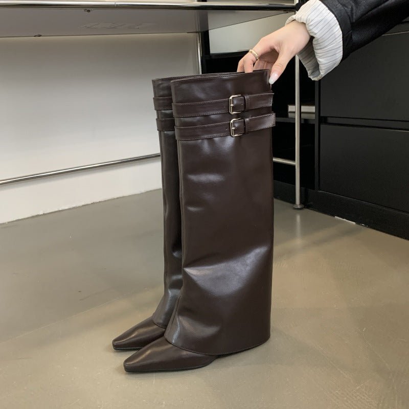 Temperament Wild Sleeve Fashion Boots - VEZTIVIA