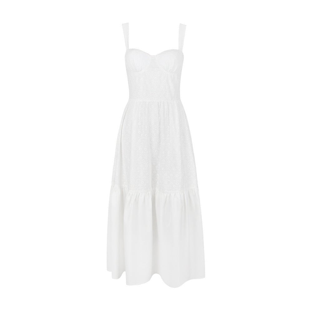 Vestido Midi em Algodão e Linho - VEZTIVIA