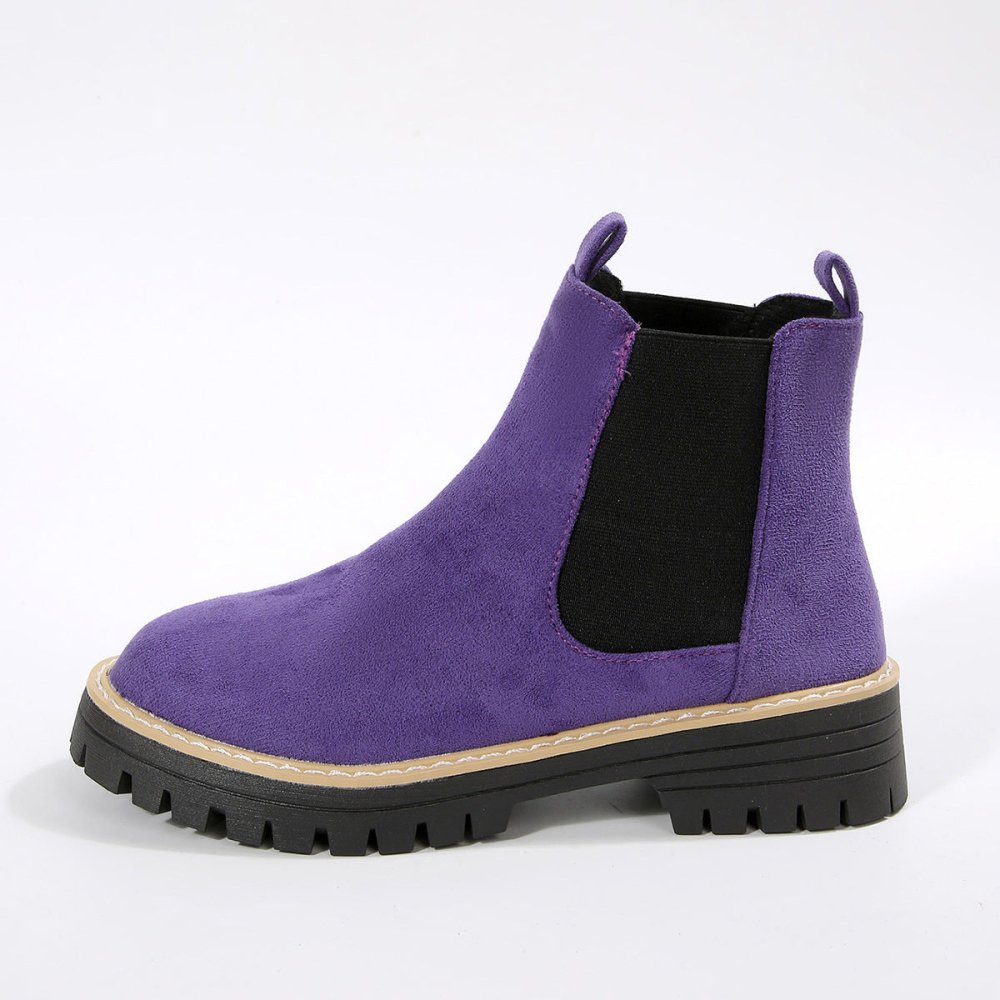 Women's Round - Toe Fashionable Casual All - Match Boots - VEZTIVIA