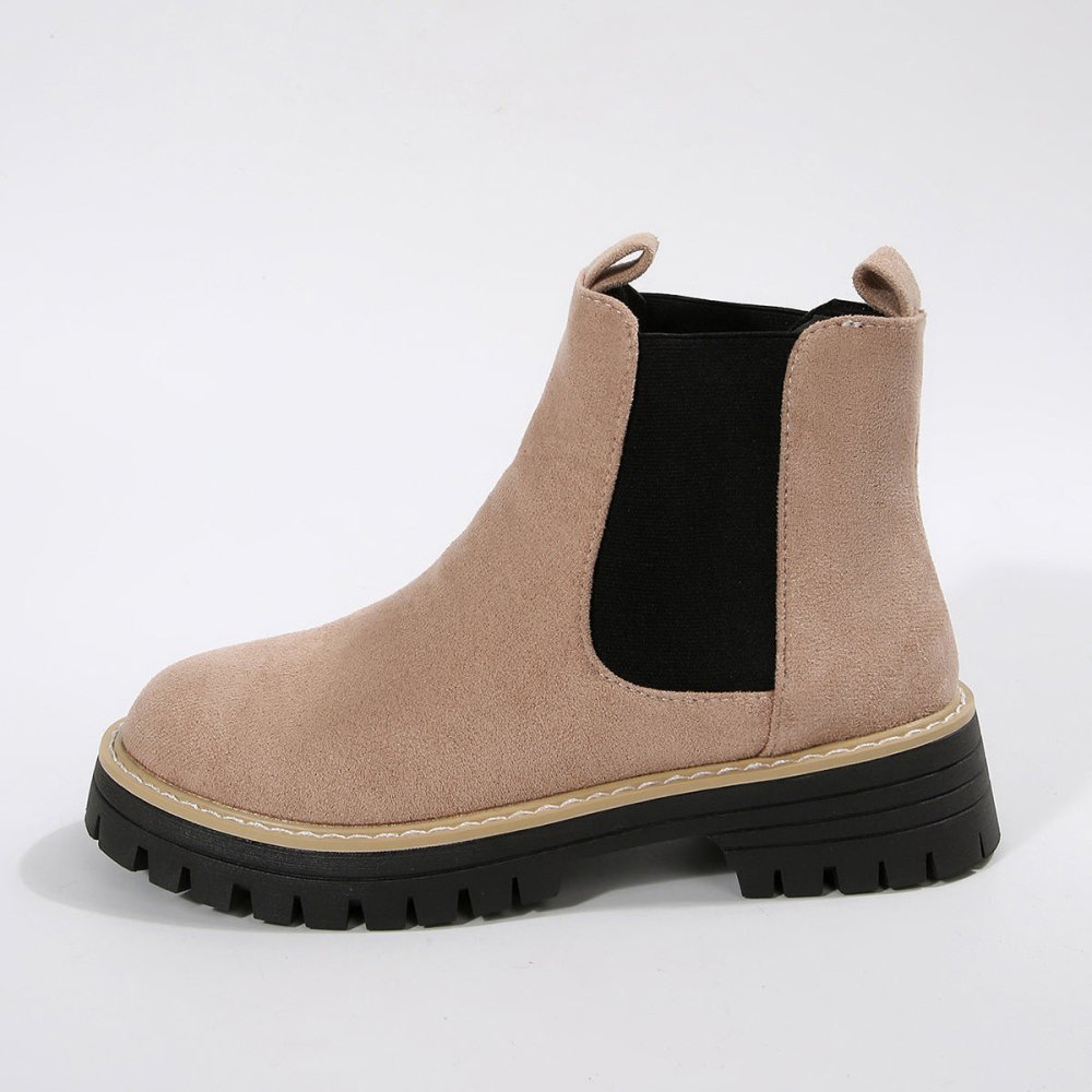 Women's Round - Toe Fashionable Casual All - Match Boots - VEZTIVIA