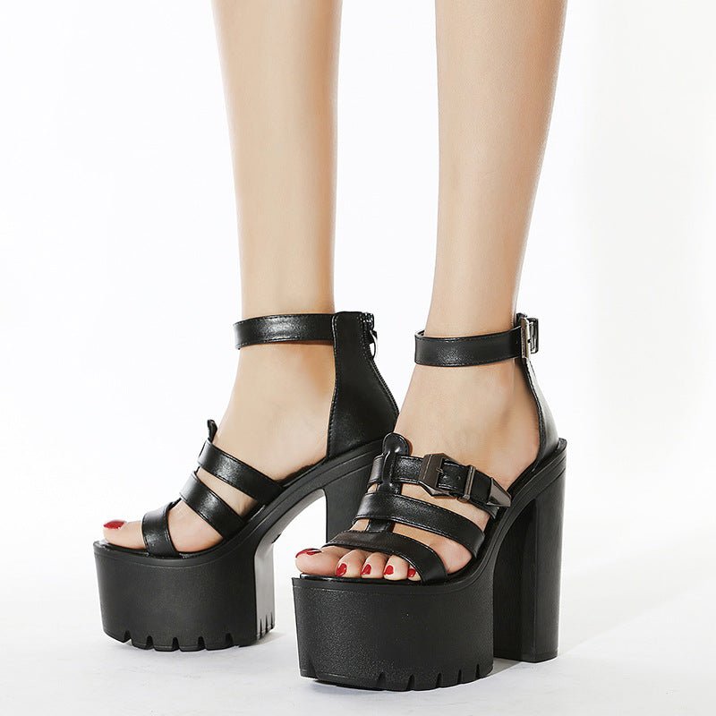 Women's Stylish Personalized High Heel Sandals - VEZTIVIA